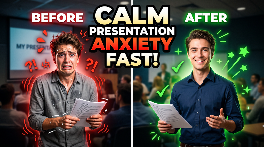 How to Calm Presentation Anxiety Before You Speak (Student System That Actually Works)
